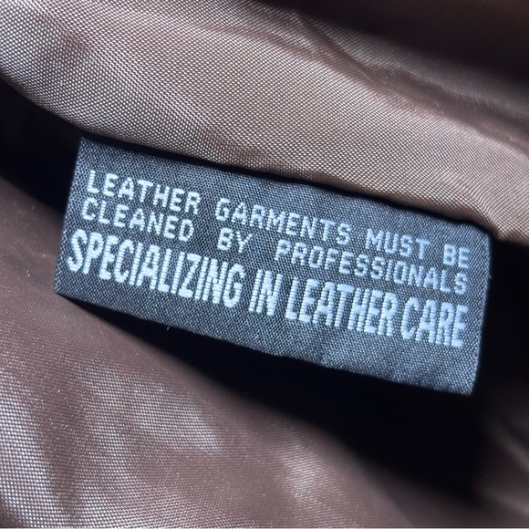 Vintage M. Julian Wilson Heavy Leather Bomber Jacket Dark Brown Distressed XL - Picture 15 of 16